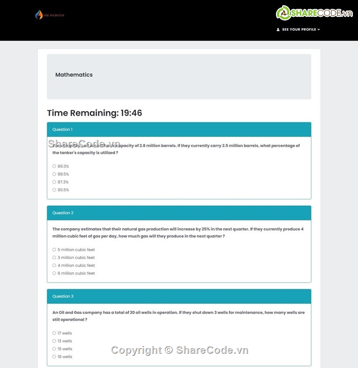 mvc asp.net,Phần mềm quản lý bài test,Web làm bài test,Đồ án làm bài Test